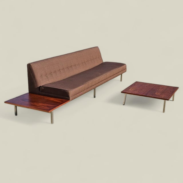 Wood George Nelson for Herman Miller Mid-Century Sofa System With Side Tables For Sale - Image 7 of 15