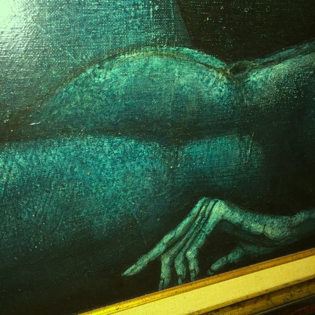 Johan Nyssen, Naked Woman, Oil on Canvas, 1980s For Sale - Image 6 of 14