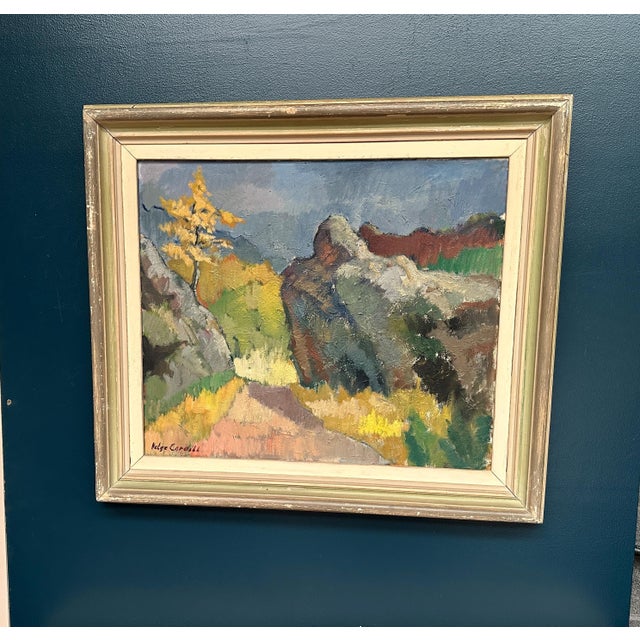 Helge Cardell, Autumn Motif, 1950s, Oil on Canvas For Sale - Image 16 of 18