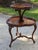 Wood Vintage French Style Two Tier Table Dessert Parlor With Inlays For Sale - Image 7 of 17