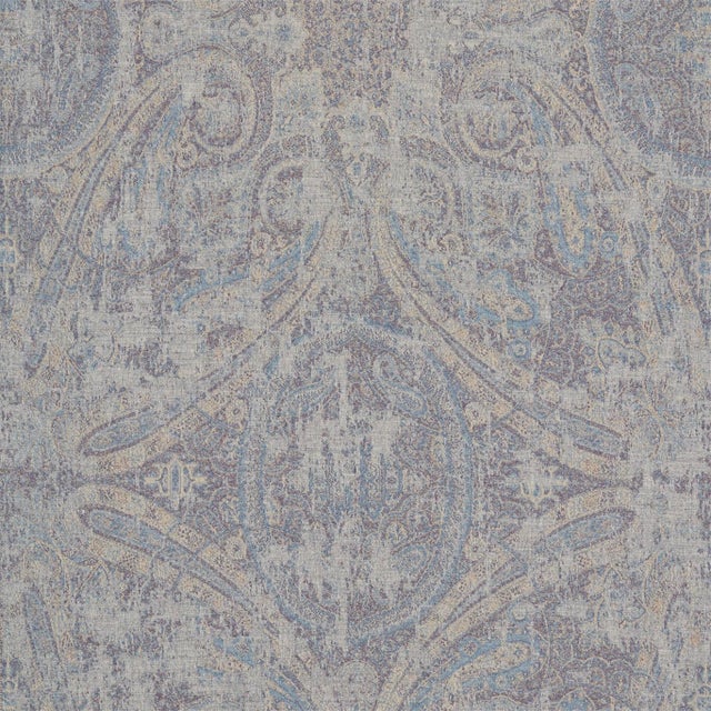 Zoffany Elswick Paisley Fabric in Faded Amethyst For Sale