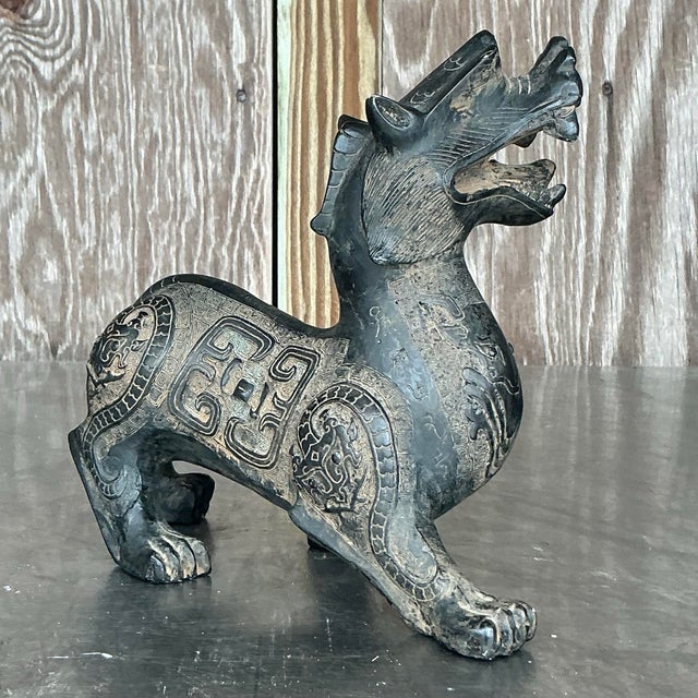 Vintage Asian Temple Foo Dog For Sale - Image 10 of 12