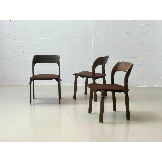 Wood Vintage Chair from Dietiker, 1986 For Sale - Image 7 of 13