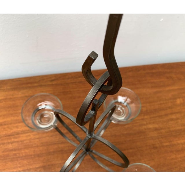 Mid-Century Danish Metal and Glass Candleholder, 1960s For Sale - Image 15 of 18