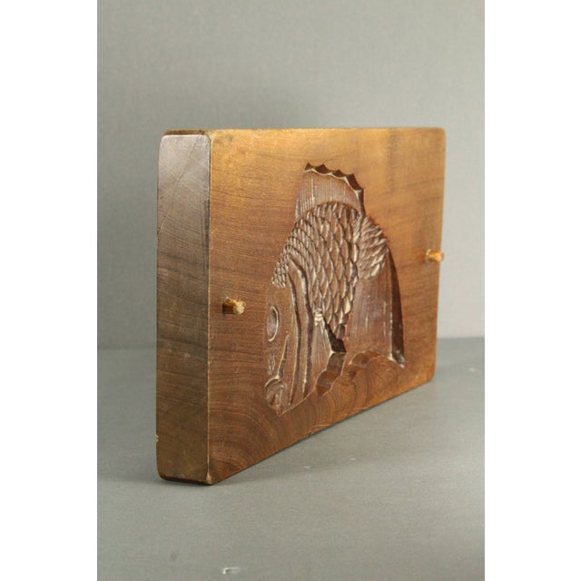 Early 20th C. Japan Hand Carved Koi Fish Mold Kashigata for Sweet Cakes Wagashi For Sale - Image 16 of 18