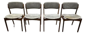 1960 Erik Buch Dining Room Chairs - Set of 4