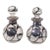 Early 20th Century Pr. Silver Overlay Perfume Bottles For Sale