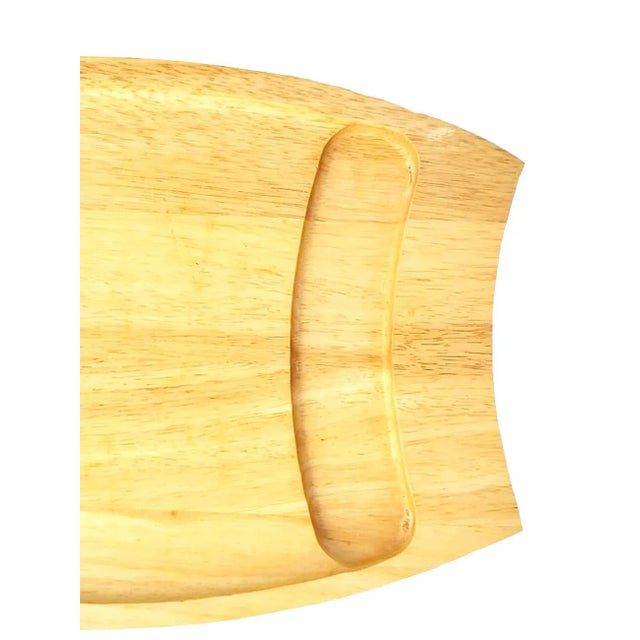 Late 20th Century Dansk Beech Wood Cheese and Snack Tray For Sale In Miami - Image 6 of 8