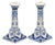 Hand-Painted Candlesticks from Royal Delft, Set of 2 For Sale