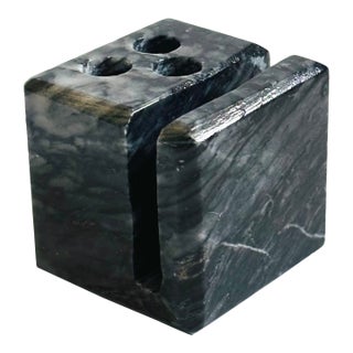 Stone Block Pen and Letter Holder For Sale
