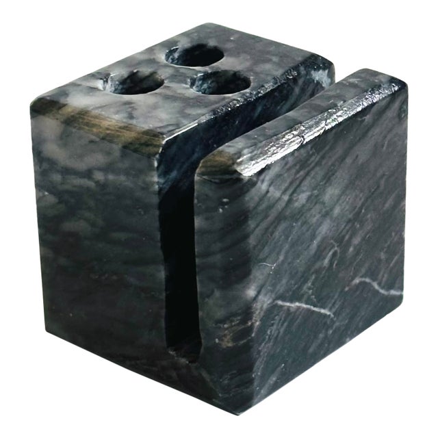 Stone Block Pen and Letter Holder For Sale