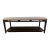 Arhaus Upholstered Wood Bench With Lower Shelf – 48” For Sale