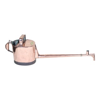 Rare Late 19th Century French Copper Barrel Topping Can For Sale