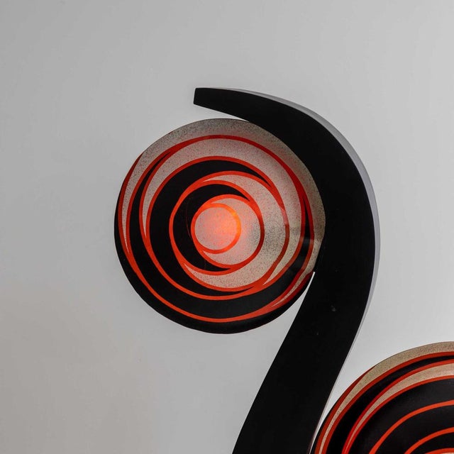 Large Italian Snail Shaped Table Lamp For Sale - Image 11 of 13