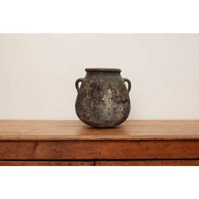 Vintage Small Black Olive Pot For Sale - Image 9 of 11