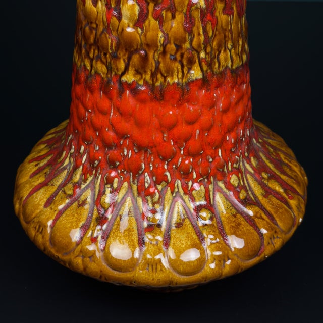 Vintage Lava Ceramic Vase by Kil Liboje, Yugoslavia, 1960s For Sale - Image 13 of 15