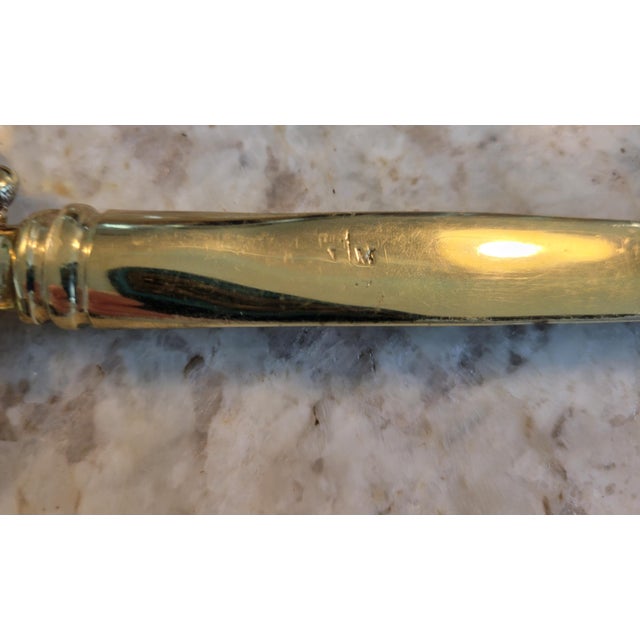 Chippendale Thomas Jefferson Cypher Letter Opener by Virginia Metalcrafters For Sale - Image 3 of 3