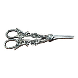 Plated Grape Scissors, 1890s For Sale