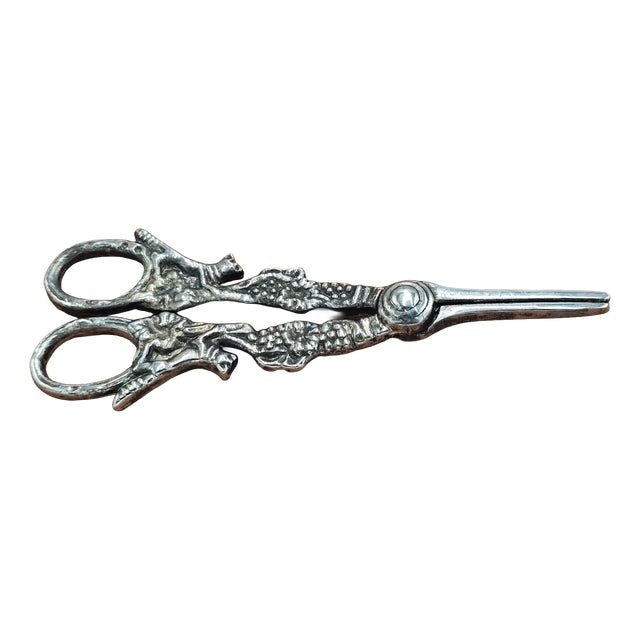 Plated Grape Scissors, 1890s For Sale