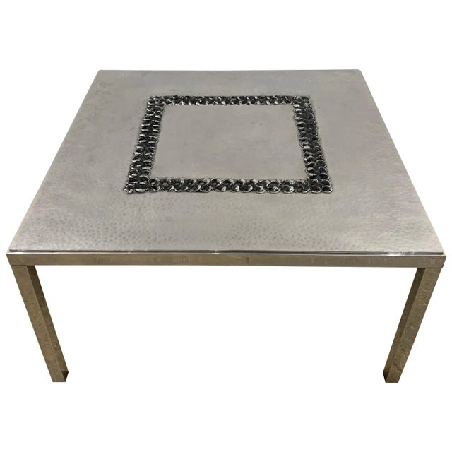1970s Willy Luckyx Aluclair Belgian Coffee Table For Sale - Image 13 of 13
