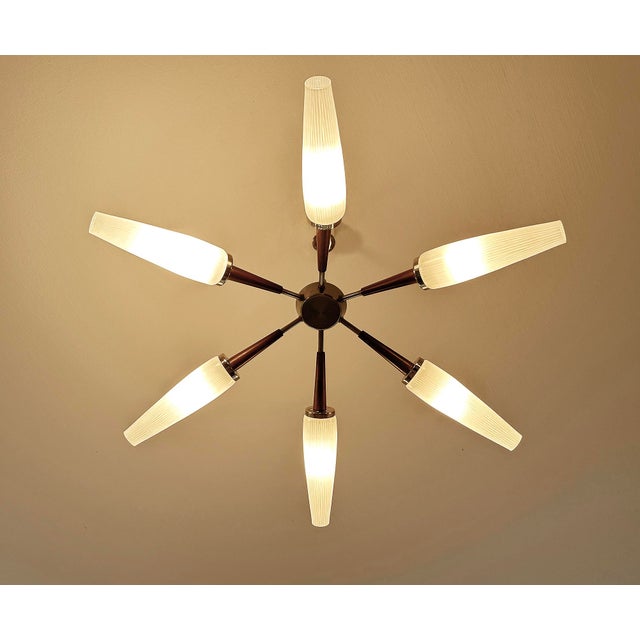 Large Vintage Danish Style Pendant Light, 1960s For Sale - Image 10 of 18