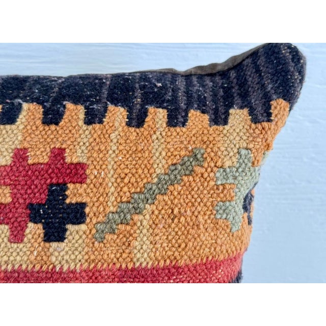 Early 20th Century Early 20th Century Turkish Kilim Pillow For Sale - Image 5 of 13