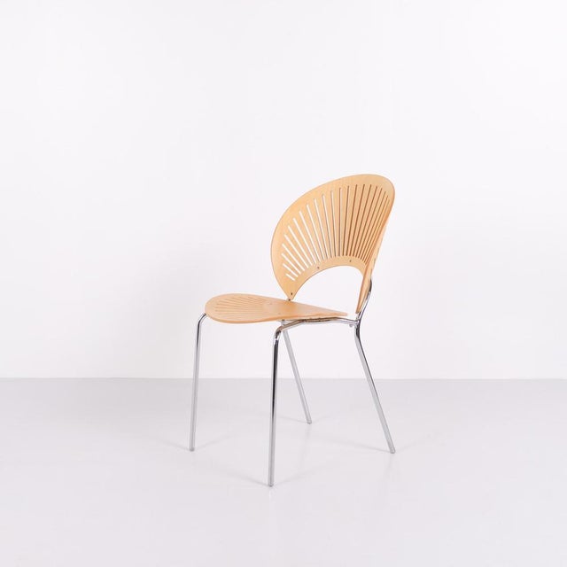 Set of five dining chairs, Trinidad model 3398, designed by Nanna Ditzel. The Trinidad chair is known for its...