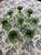 The Lenox Impromptu Hand Blown Crystal Green Goblets. A set of retro-styled, stemmed glass goblets made in the United...