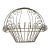 Vintage French-Style Twisted Wire Wall Basket – Ornate Scrollwork Garden or Plant Decor For Sale