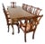 Henredon Mahogany Chippendale Dining Set, Rittenhouse Table and 10 Chairs For Sale