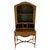 Berkey & Gay Painted Decorated Petit Secretary Display Cabinet with Shelves Burl For Sale - Image 6 of 12