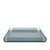 Plastic Sleek Cool Grey Lucite Serving Trays For Sale - Image 7 of 13