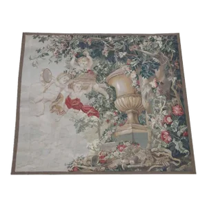 Vintage Tapestry Depicting Baby Angels