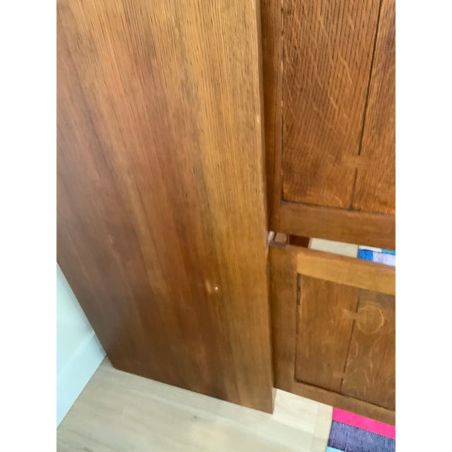 Wood Stickley Oak Entertainment Center For Sale - Image 7 of 8