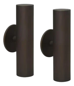 Pair of Crescent Led Wall Sconces in Matte Bronze