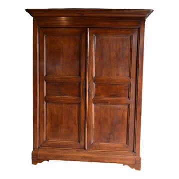 Antique Louis Philippe Oak Cabinet For Sale