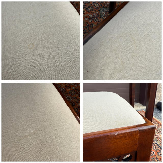 Vintage Tradition House Chippendale Solid Cherry 3 Drawer Console Table Set With Pair of Benches or Stools - 3 Pieces For Sale - Image 17 of 18