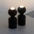 Rare pair of sculptural ceramic candleholders designed by Finnish-born designer Liisi Beckmann for Gabbianelli in Italy...