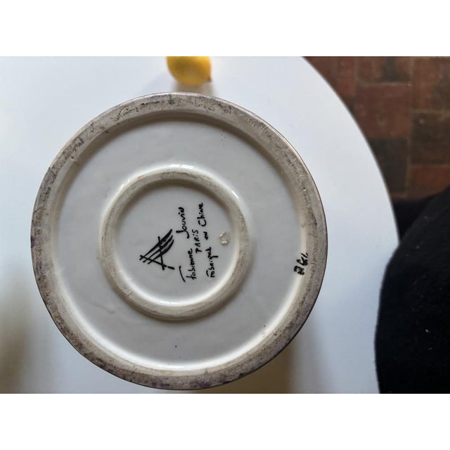 Beige Large Ceramic Vase by Fabienne Jouvin, 1990s For Sale - Image 8 of 10