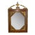 Walnut Framed Neoclassical Mirror With Gilded Carvings, European For Sale
