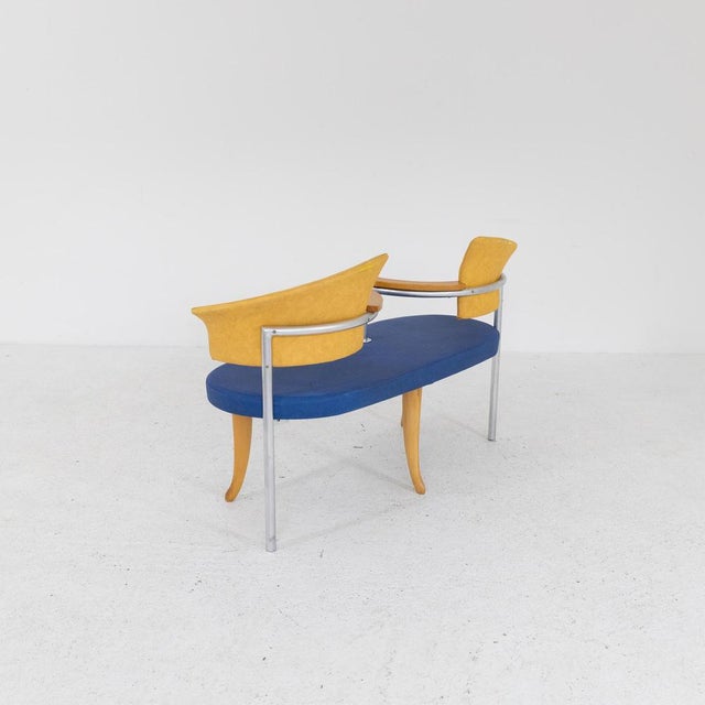 Colored Two-Seater Sofa, 1980s For Sale - Image 6 of 12