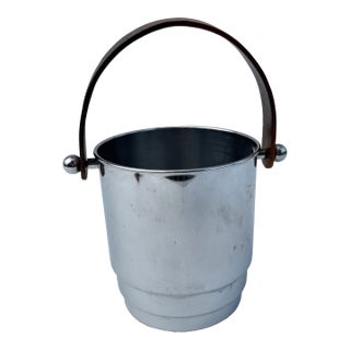 Art Deco Manning Bowman Chrome Ice Bucket For Sale