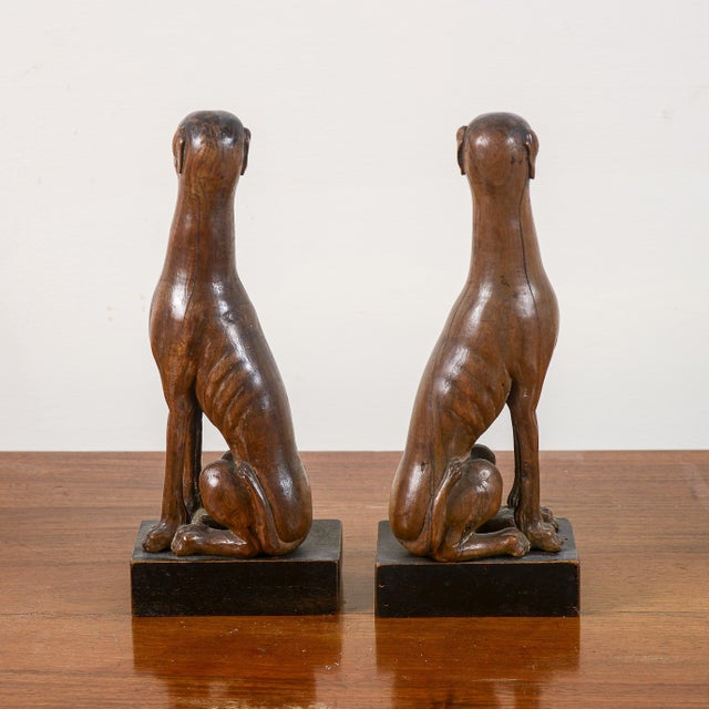 1940s Art Deco Statues of Dogs, Set of 2 For Sale - Image 5 of 9