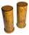 20th Century Burr Wood Veneered Columns, Set of 2 For Sale