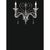 Collection orchidea wall lamp, metal and crystal, nca 123 by jago dimensions: d 53 x h 45 cm. Materials: metal, crystal....