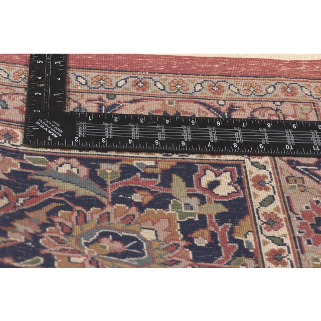 Mid 20th Century Vintage Indian Tabriz Rug, 09'10 X 13'01 For Sale In Dallas - Image 6 of 10