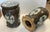 Pair Antique Chinese Brown Glaze With Blue & Withe Decor Garden Stools For Sale - Image 14 of 16