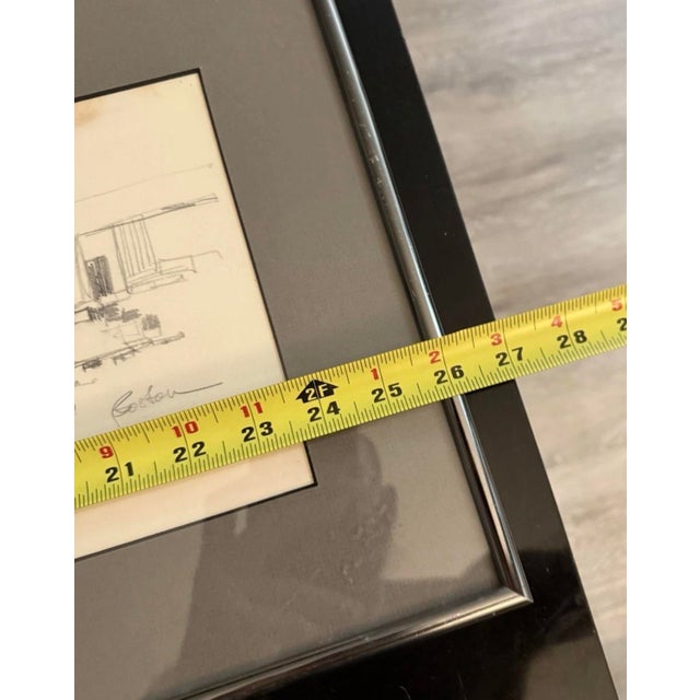 1988 Signed Drake Drawing Fisherman’s Boston With Frame For Sale In Atlanta - Image 6 of 6