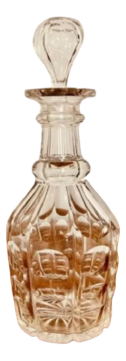 Antique Victorian Cut Glass Decanter, 1880