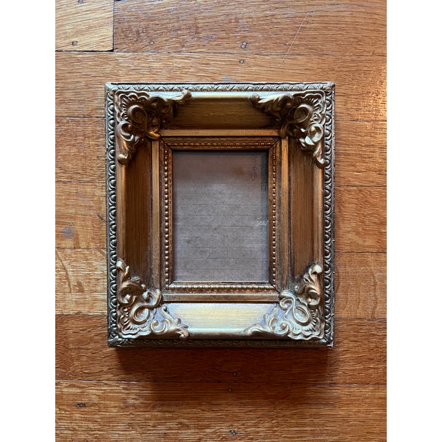 Traditional Small Golden Wood Frame For Sale In San Francisco - Image 6 of 6